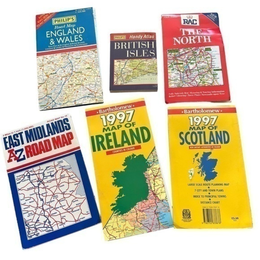 Vintage Maps - Ireland, Scotland, England and Wales, British Isles